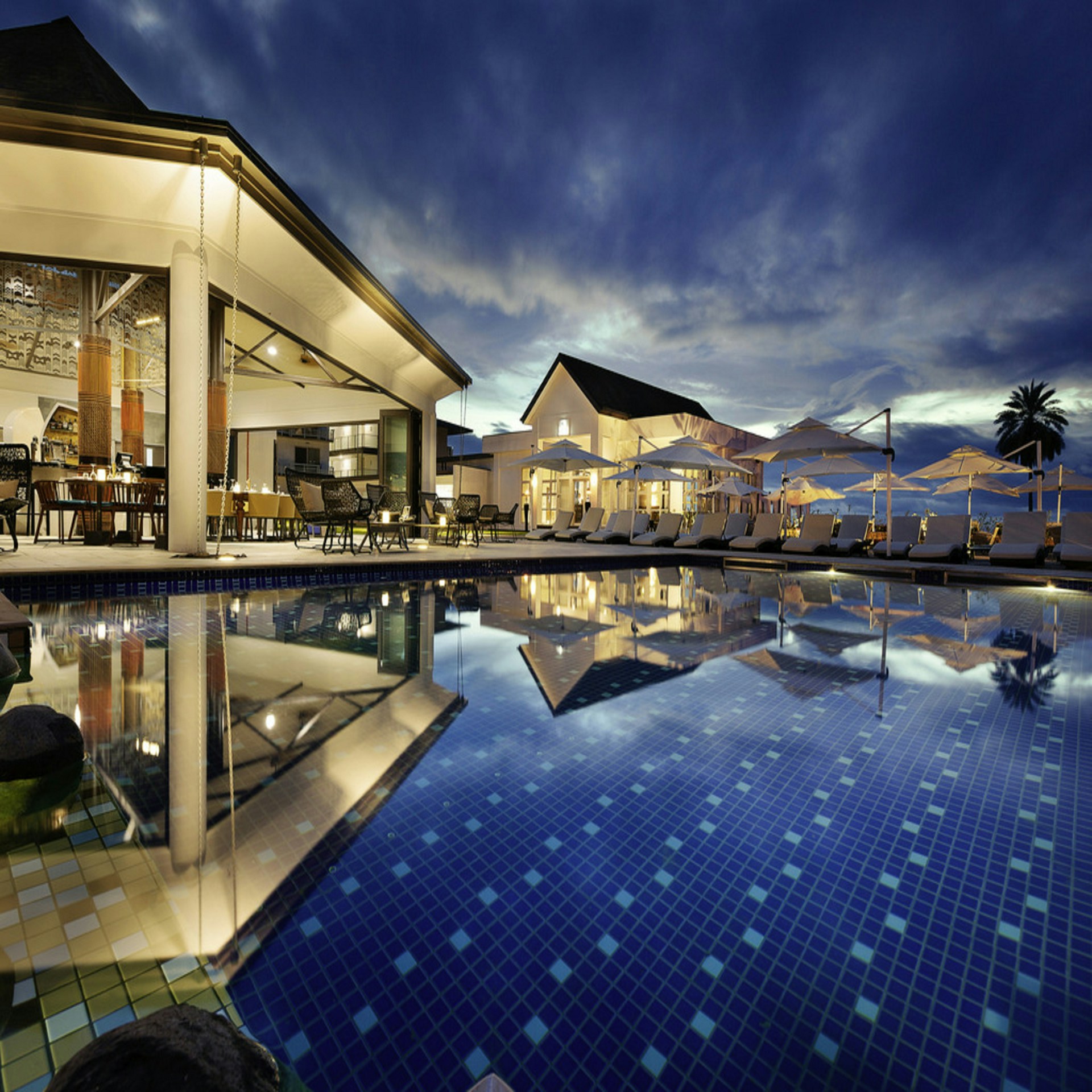 Infinity pool at Digital Grand Resort
